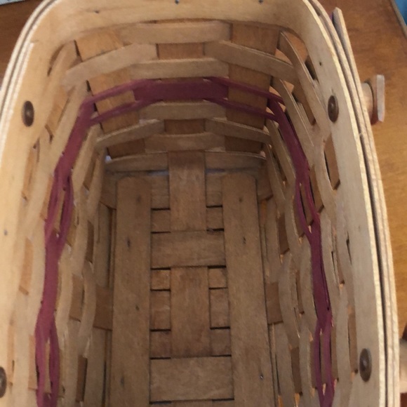 LONGABERGER  DOUBLE SWING CHRISTMAS EDITION 1992 HANDLED  BASKET SIGNED JAH - Picture 10 of 11